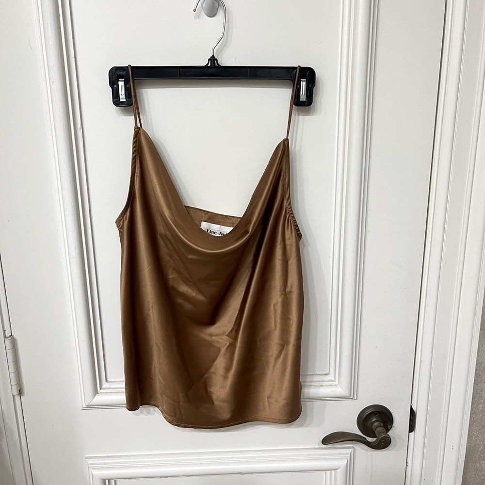 Line + Dot Strappy Cami Top S